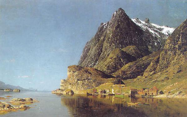 Adelsteen Normann View of a fjord by Adelsteen Normann